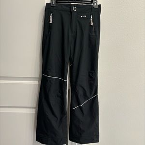 SPYDER Kids Size 12 Black Ski Snow Snowboarding Pants Tech Wear